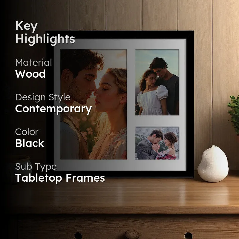 Memento Collage Photo Frame - Black media 2