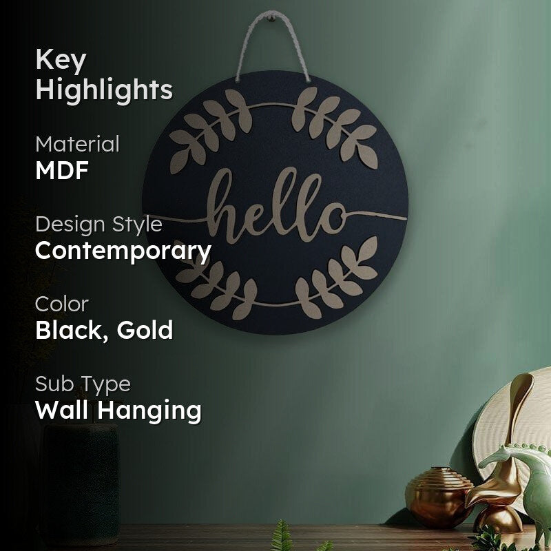 Hello There MDF Round Wall Accent media 2