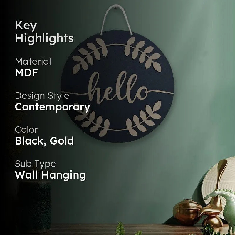 Hello There MDF Round Wall Accent media 2