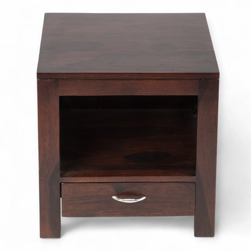 Sverix Sheesham Wooden Side & Bedside Table - Dark Brown media 4