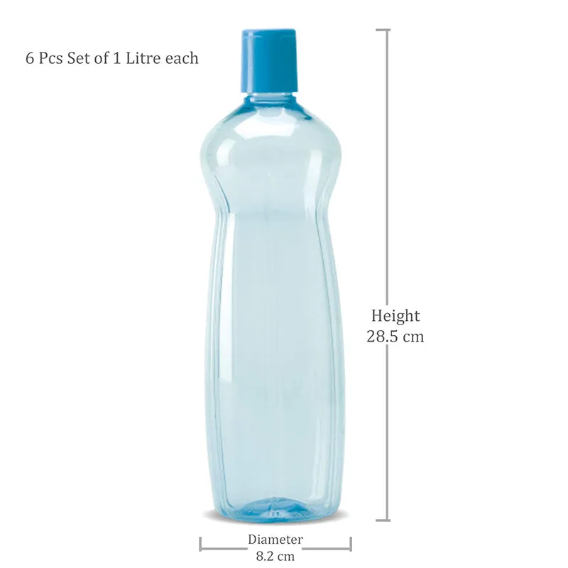 Milton Vessla Bottle (Blue, 1000 mL Each) - Set Of Six media 4