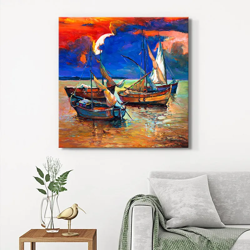 Sailor At Dusk Wall Painting media 1