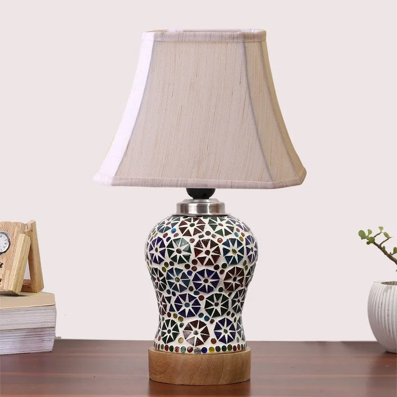 Astrona Square Wooden Table Lamp - Multicolor media 4