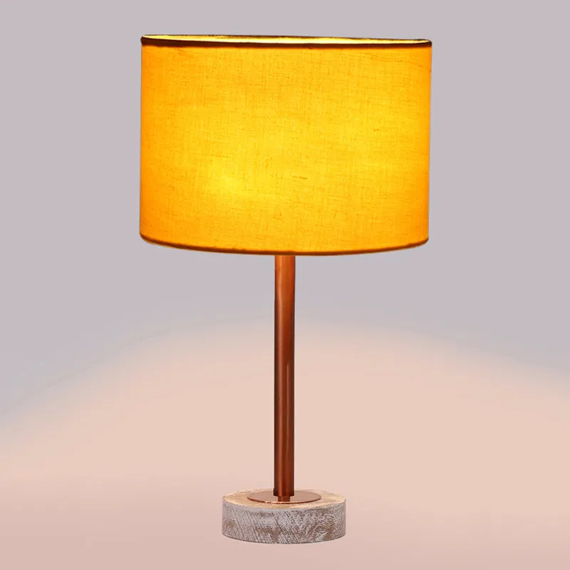 Cotin I Rodin Wooden Table Lamp - Yellow,Copper,White media 5