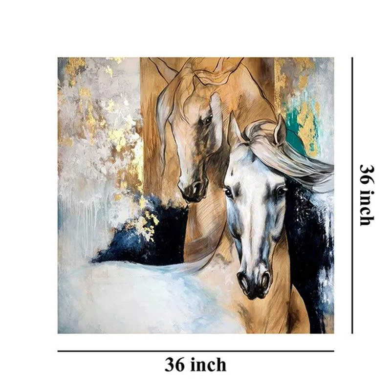 Graceful Horses Wall Painting media 8