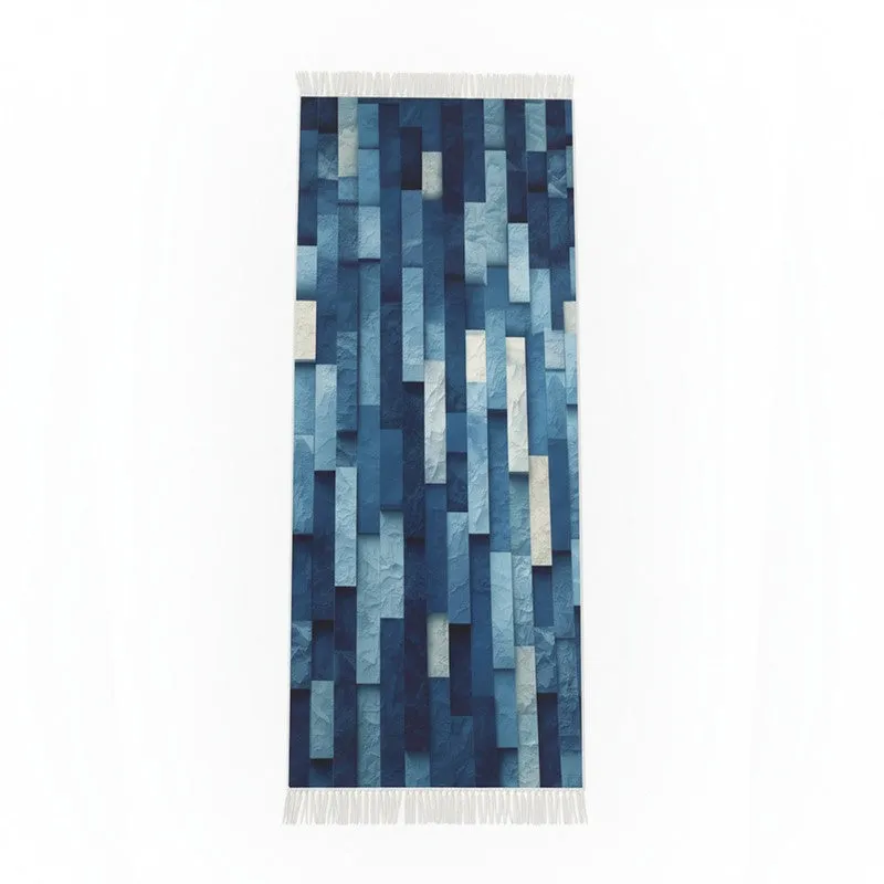Emerald Lattice 3D Leaf Runner Rug media 3