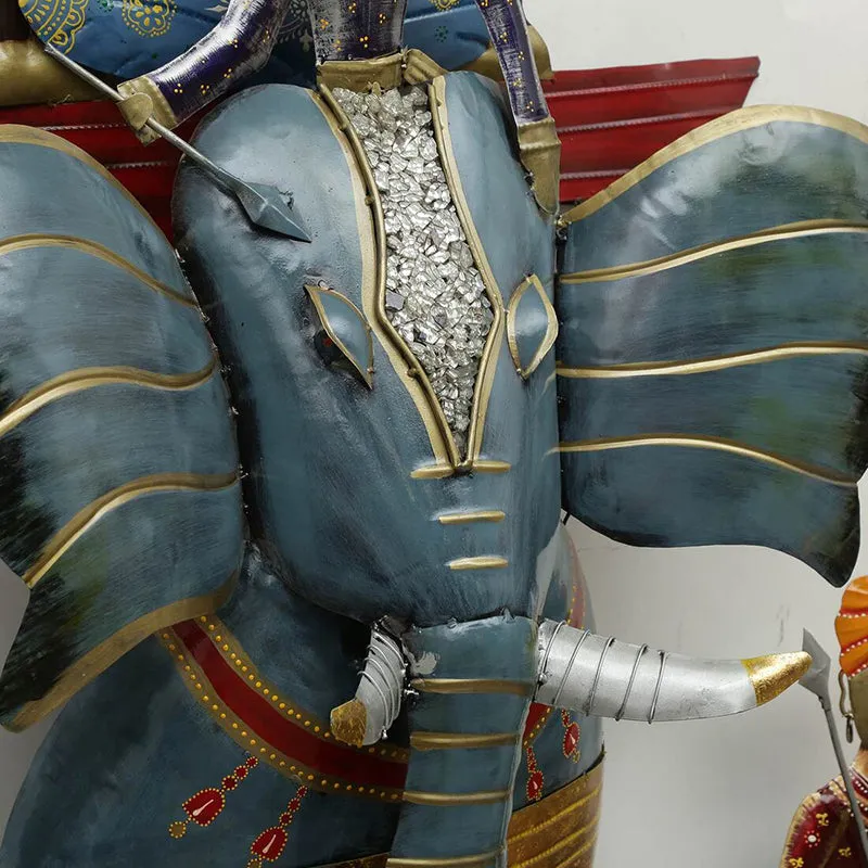 Elephant Riders Iron Wall Accent media 7