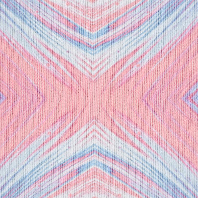 Durin Abstract Polyester Anti-Skid Carpet - Blue & Pink media 6