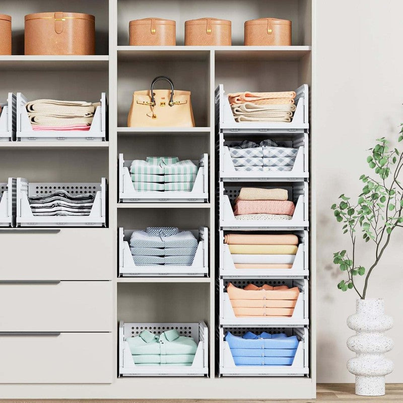 Elegant Stackable Wardrobe Organizer - Set of Twelve media 3
