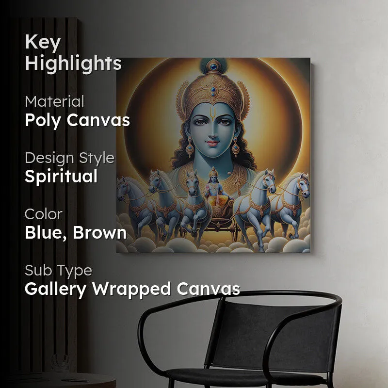 Adithya Ratha Poly Canvas Wall Painting media 2