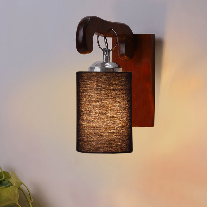 Klarion Wooden Wall Lamp - Black