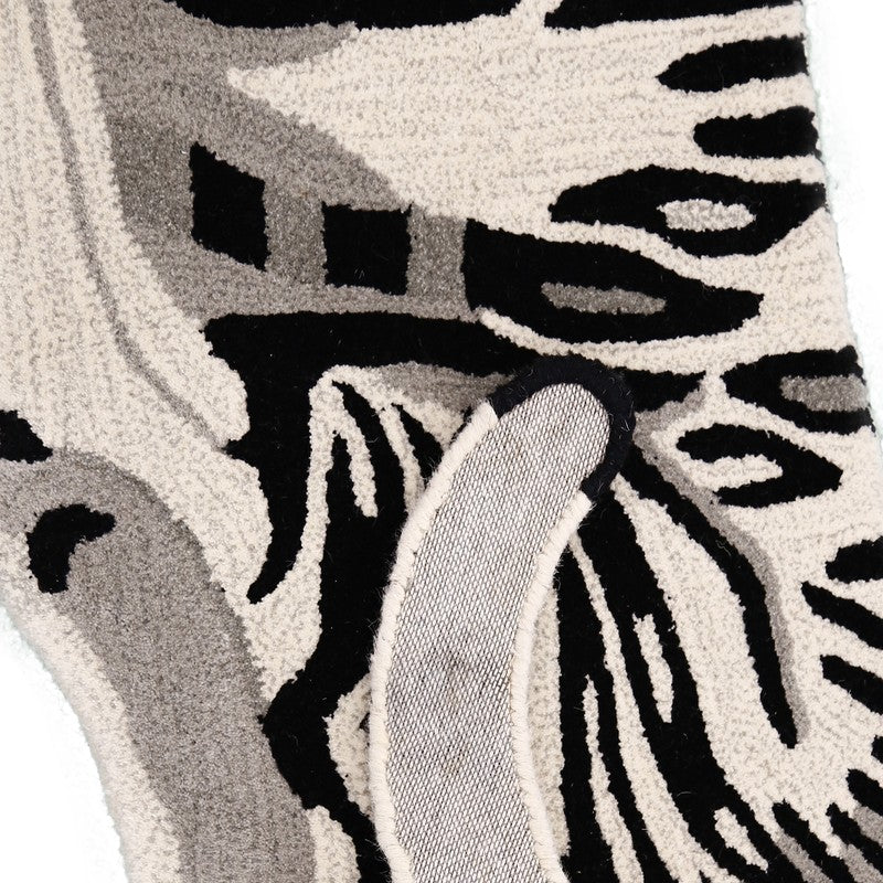 Tiger Cub Cotton Carpet - Black,White media 7