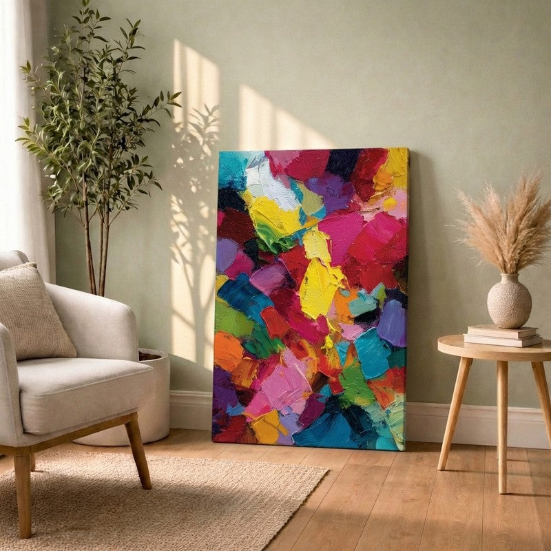Vivid Chaos Abstract Canvas Wall Art