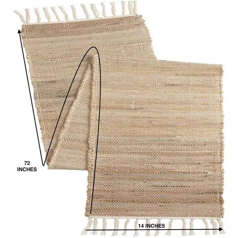 Simona Handwoven Jute Table Runner media 5