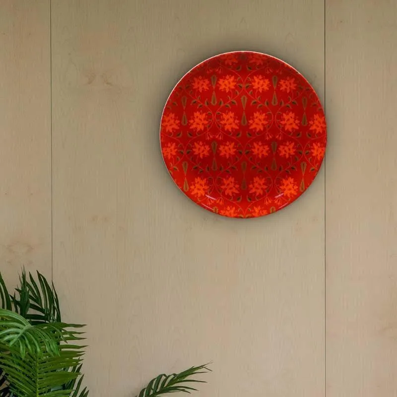 Magnate Mughal decorative Plate - Red media 4