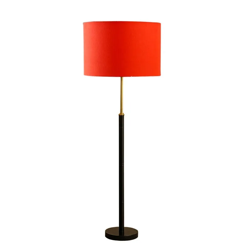 Nordic Glow Wooden Floor Lamp - Orange media 5