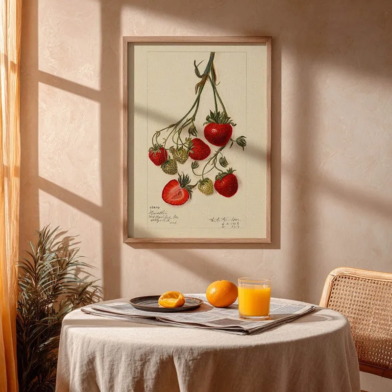 Sweet Citrus Archival Canvas Wall Art - Brown media 4
