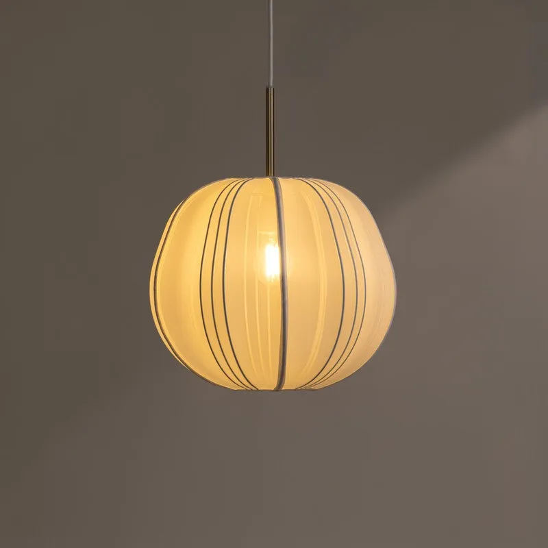 Fig Living Luxe Collection Fabric Ceiling Lamp - White media 1
