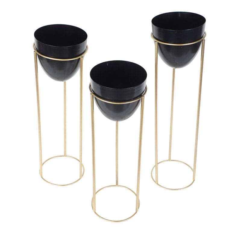 Kiromia Floor Planter (Black) - Set Of Three media 3
