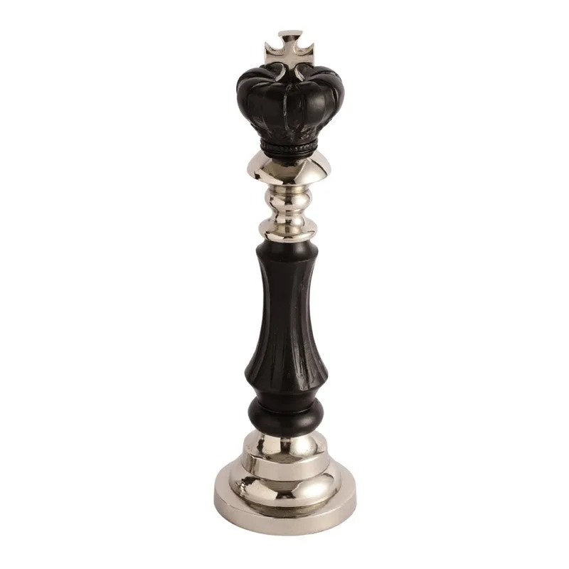 Victoris King Chess Piece - Black,Silver media 5