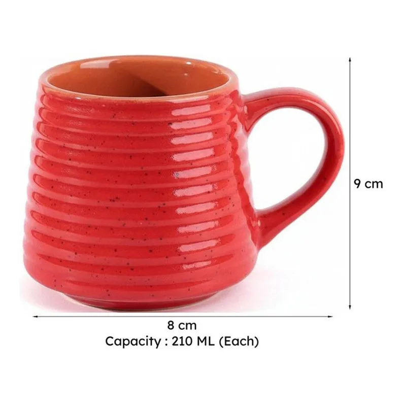 Alvira Ceramic Tea Cup (210 mL Each) - Set of Four media 7