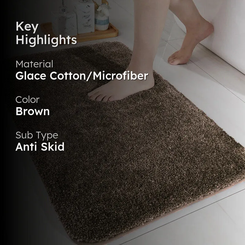 Nuo Luxe Bath Mat - Chocolate Brown media 2
