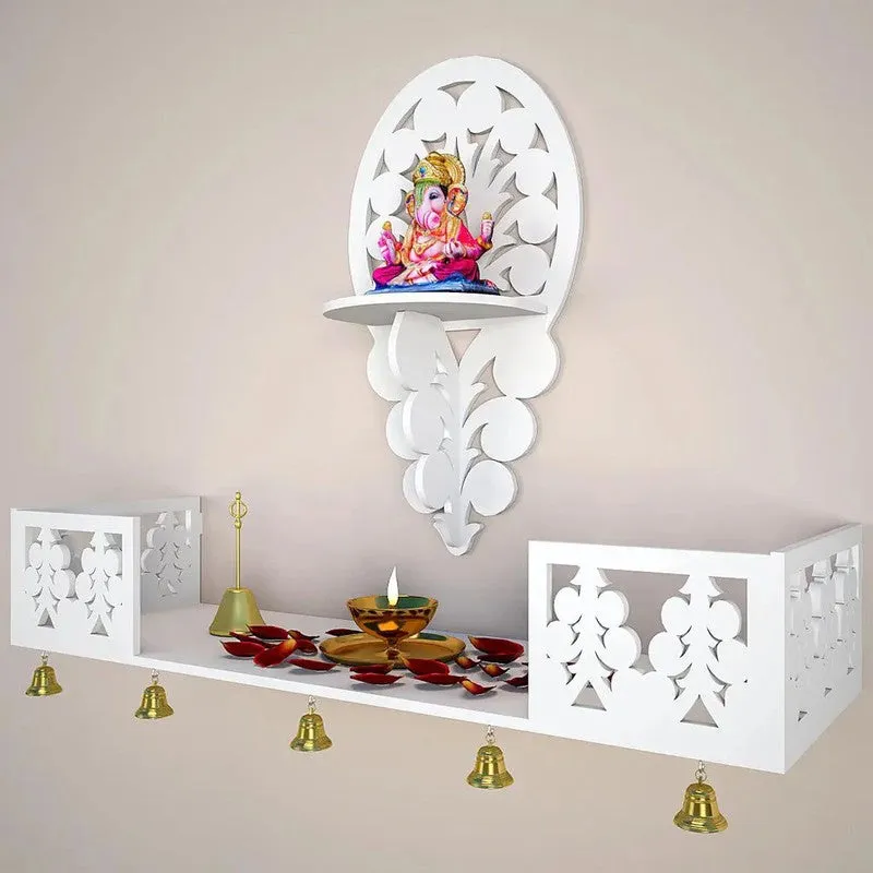 Serenity Shrine Mandir with Shelf media 5