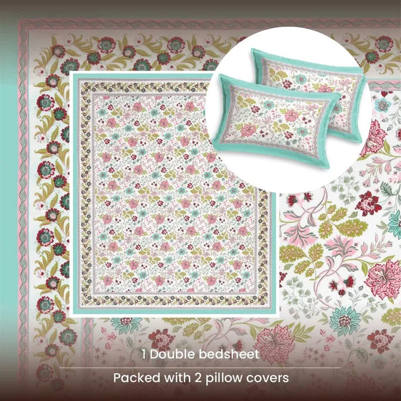 Urban Space Sattva Bloom Cotton Bedsheet - 200 TC media 6
