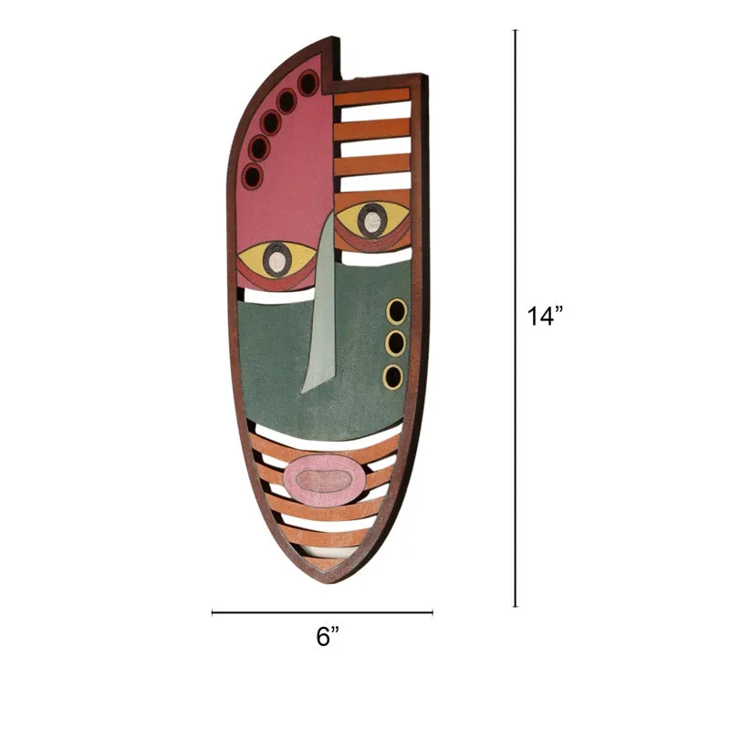 Rabea Mask Wooden Wall Accent media 7