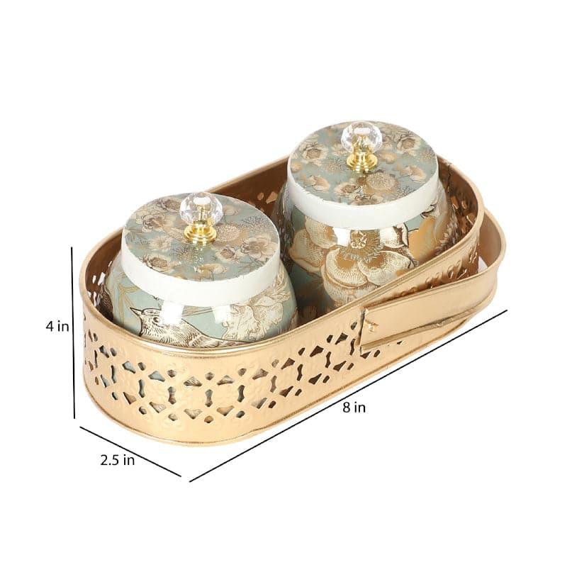 Reva Ethnic Basket With Jar - Set Of Three media 5