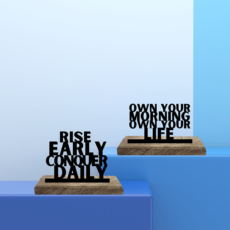 Rise & Conquer Showpiece - Set Of Two