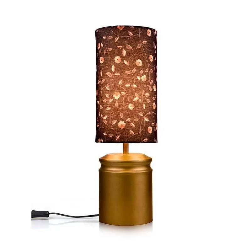 Twining Vines Fabric Table Lamp - Multicolor media 4