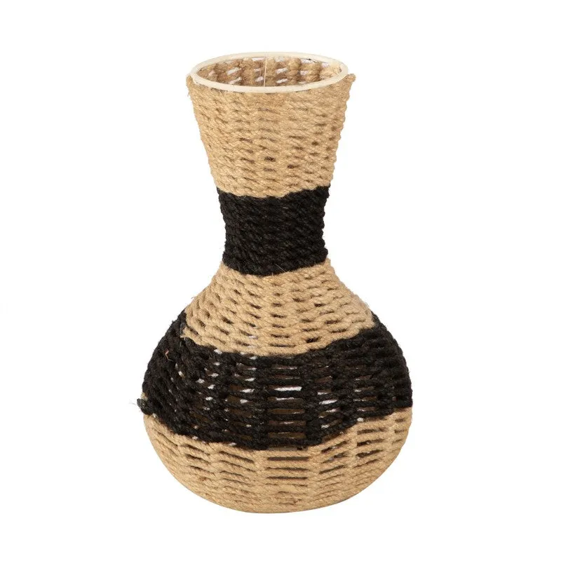 Terranoir Jute Vase - Black,Brown media 4
