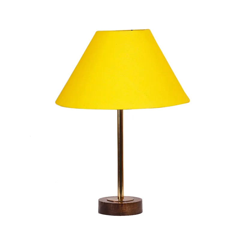 Cotin II Rodin Wooden Table Lamp - Yellow,Gold,Brown media 4