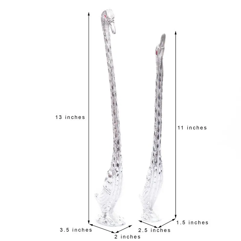 Amour Avian Showpieces (Silver) - Set of Two media 8