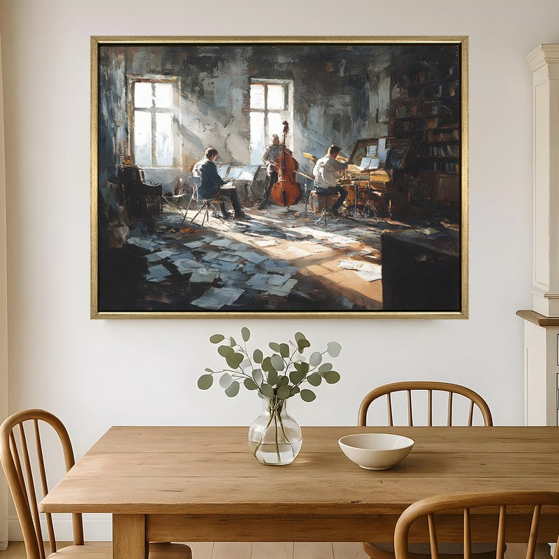 Soul Session Canvas Wall Painting With Frame