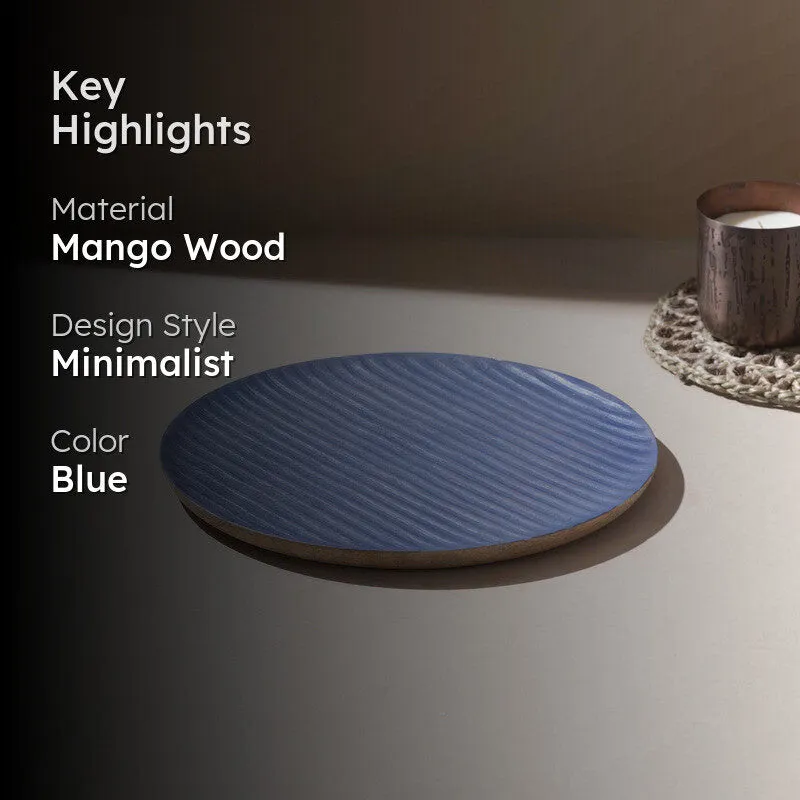 Nirvana Handcrafted Mango Wood Platter media 2