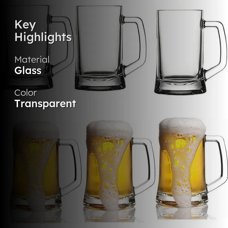 Siena Beer Mug (400 ML) - Set Of Six media 2