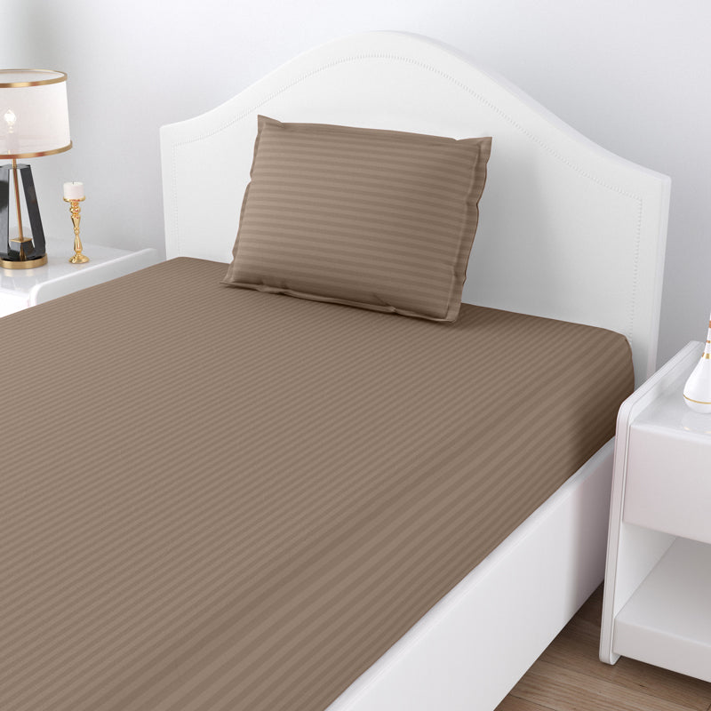 Sofia Solid Bedsheet - Brown media 3