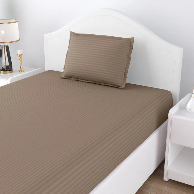 Sofia Solid Bedsheet - Brown media 3