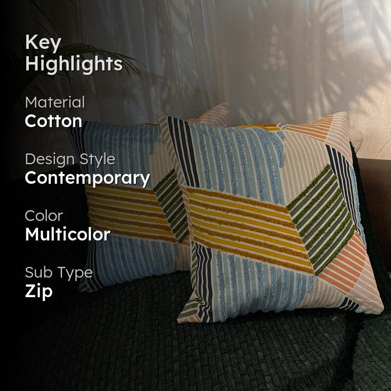 Abstract Geo Cushion Cover - Set Of Two media 2