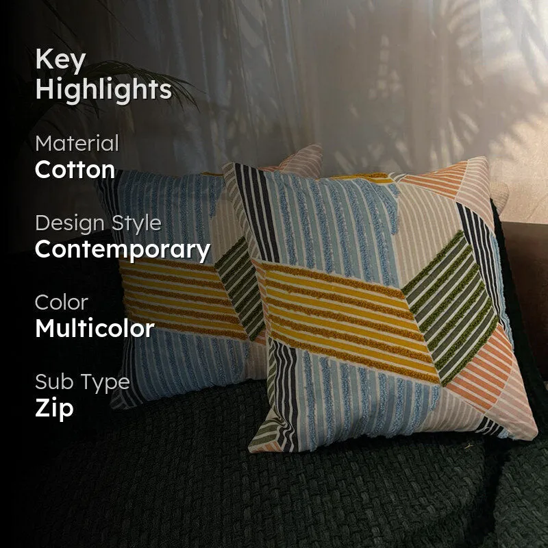 Abstract Geo Cushion Cover - Set Of Two media 2