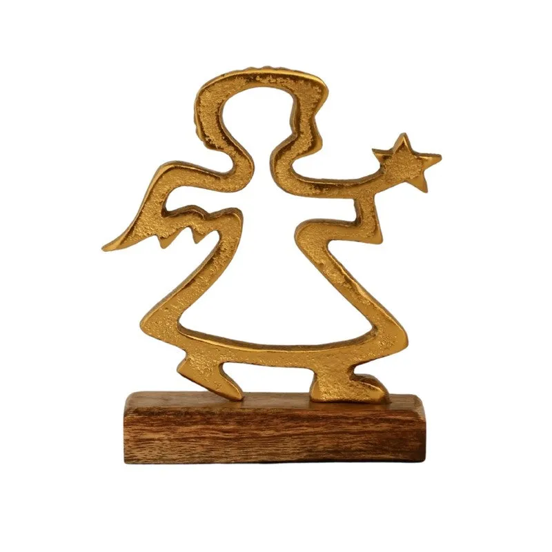 Peace Angel Aluminum Table Showpiece media 3