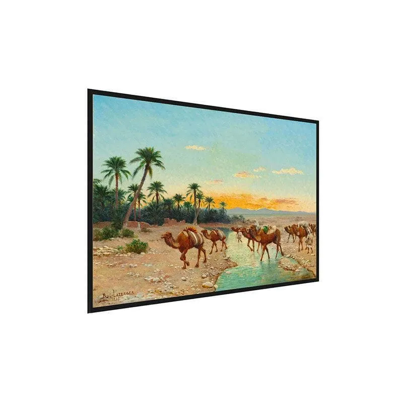The Caravan Canvas Wall Painting - Black Frame media 3