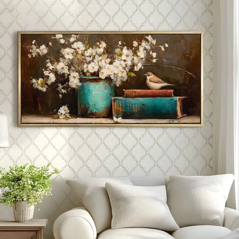 Patina Canvas Wall Painting With Frame media 4