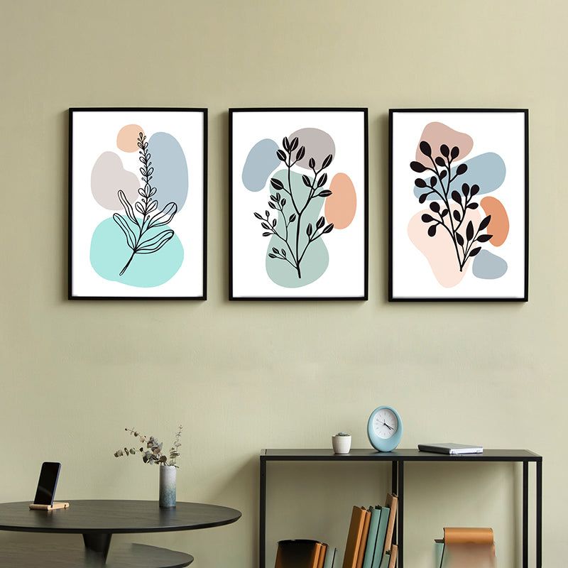 Geophytes In Color Wall Art With Frame - Set Of Three media 4