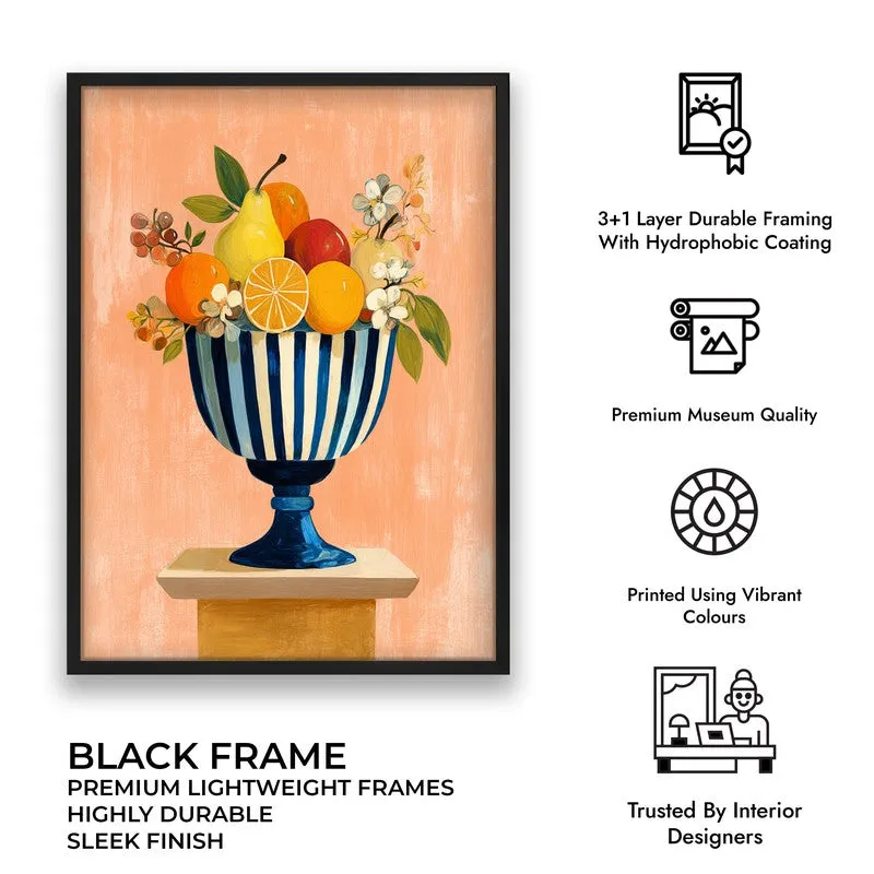 Mediterranean Canvas Wall Painting - Black Frame media 9