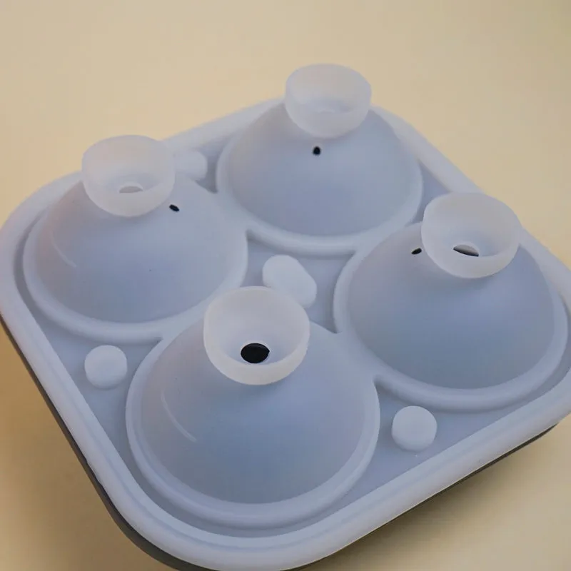 Rose Silicone 4-Cube Ice Mould - Grey media 4