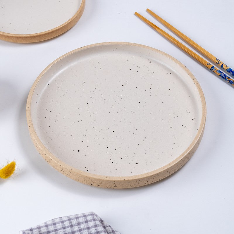 Speckled Beige Ceramic Dinner Set - 18 Piece Set media 6