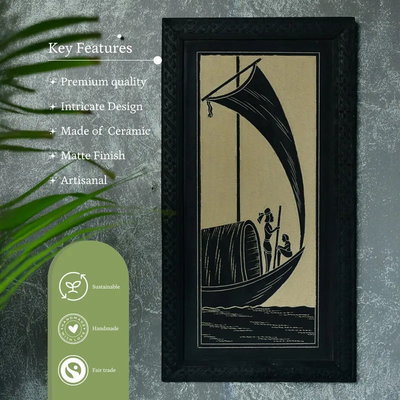 Silent Voyage Ceramic Wall Art media 5